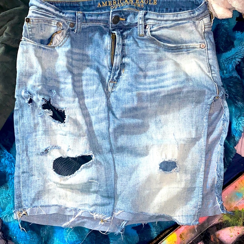 By my eye American eagle jean skirt